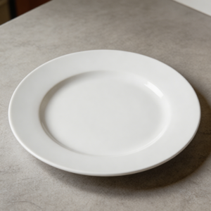 White 6-Piece Dinner Plate Set Microwave Safe
