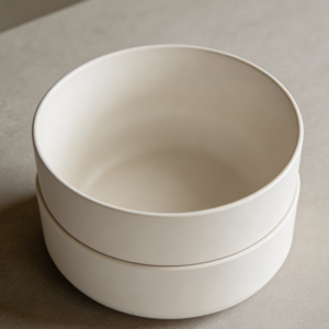 White Polypropylene Soup or Salad Bowl Set of 2