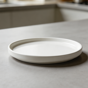 Bone China White Stackable Dessert Plates Set of 6