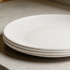 White Polypropylene Microwave Serveware Plates
