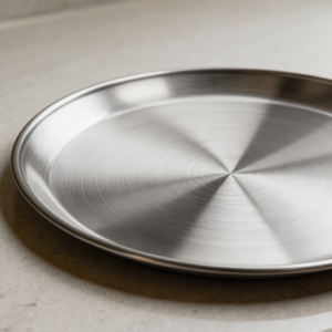 Round Stainless Steel Outdoor Camping Serving Plates